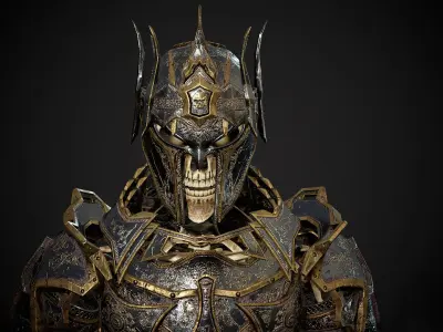 Skeleton Lord Low-poly 3D model