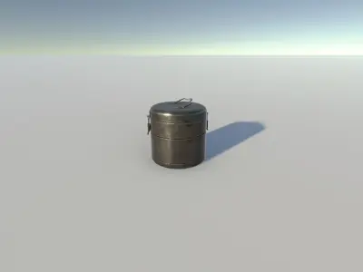 Medical kit pack Low-poly 3D model