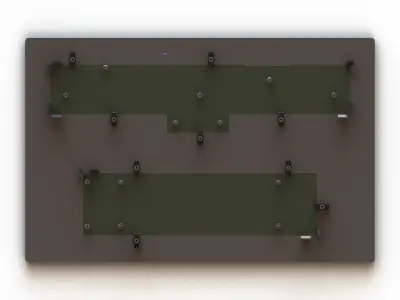 PCB Press Fit Fixture MOD201206 3D model