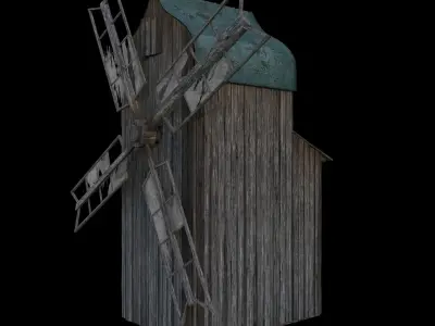 Old wind mill 3D model
