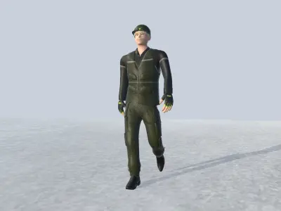 Fisher Man Avatar Rigged  Low-poly 3D model