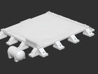 Helicopter Pad - Modern 3D Tabletop Terrain Piece 3D print model
