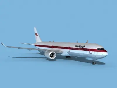 Boeing 767-400 Martinair 3D model