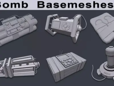 Bomb Base Mesh 3D model