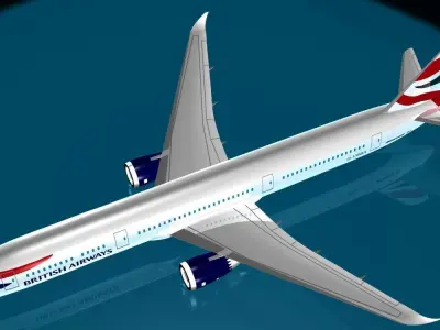 British Airways 787-9 3D model