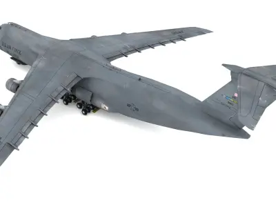Lockheed C-5 Galaxy Low-poly 3D model