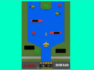 River Raid atari classics 3D print model
