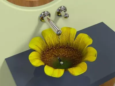 Sunflower sink Free 3D model