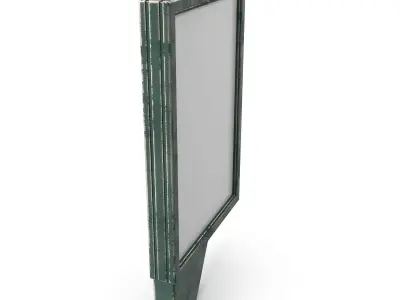 Street Advertising Billboard 06 Low-poly 3D model