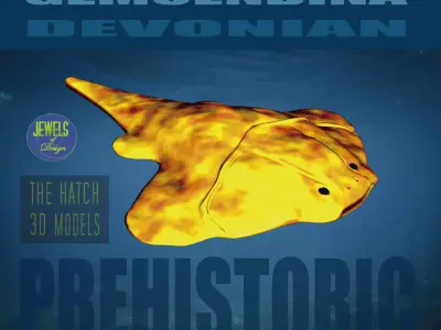 Gemuendina shark 3D model