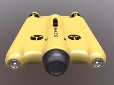 Underwater drone Low-poly 3D model