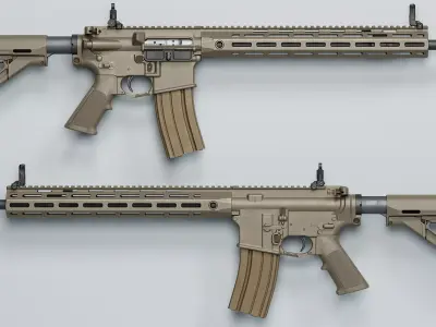 SR-15 - Replica Low-poly 3D model