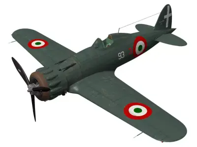 macchi mc200 saetta 3D model