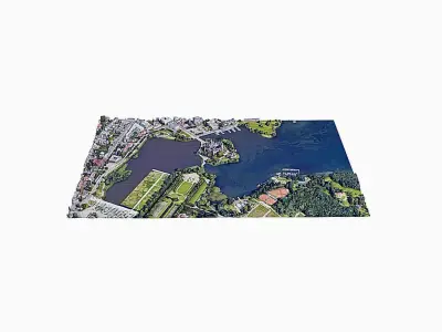 Schwering Castle - Palace Low-poly 3D model