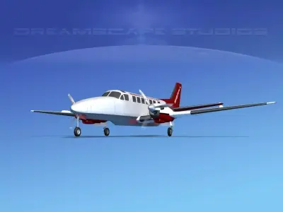 Beechcraft B99 Sierra Charter 3D model