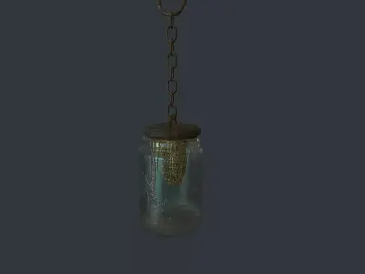 Bees Jar Animated 1 Low-poly 3D model