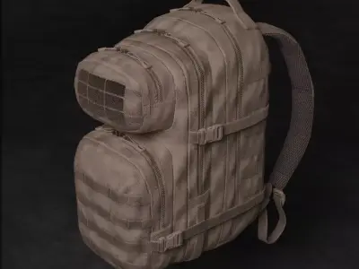  Mil-Tec Backpack Low-poly 3D model