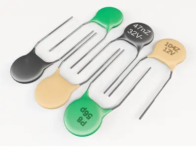 ceramic capacitor Low-poly 3D model