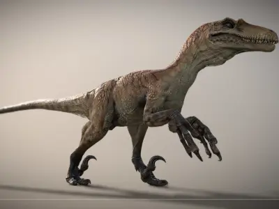 THE ULTIMATE RAPTOR Low-poly 3D model