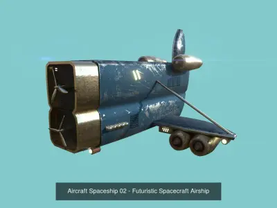 06 Aircraft Spaceship - Airplanes - Spacecraft Asset 3D Model Collection