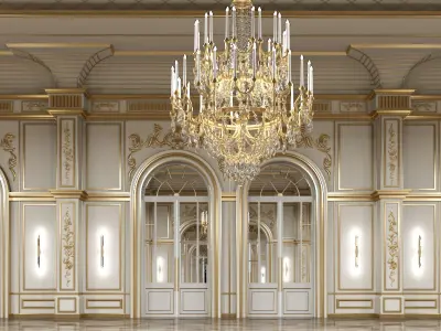 Classical Historic Interior 3D model