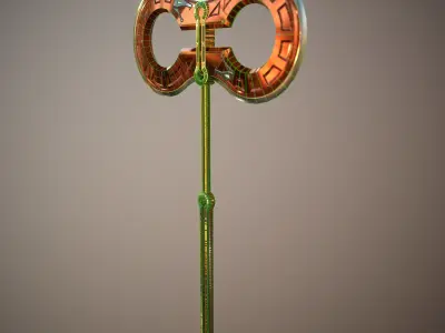 Egyptian Pantheon - Apophis Battle Axe Low-poly 3D model