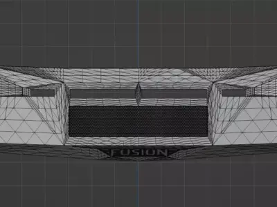 Fusion Bumper Low-poly 3D model