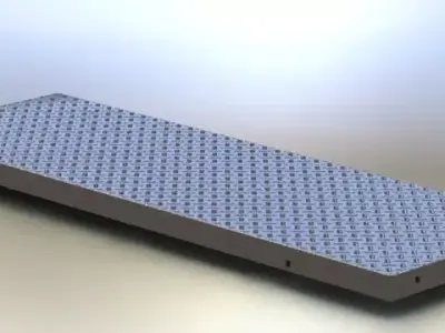 Club car foot rest asm Free 3D model