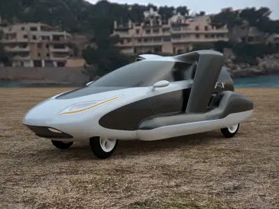 TF-X Flying car Air vehicle Cars of the future 3D model