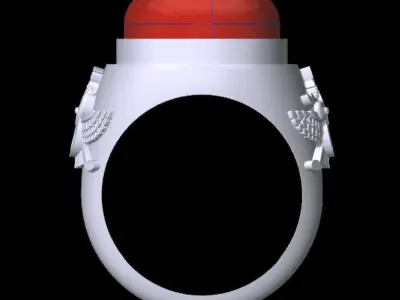 Simple Farvahar Ring 3D print model