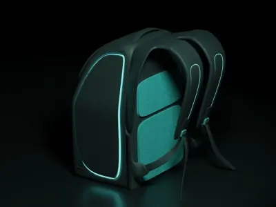 Smart Backpack 3D model