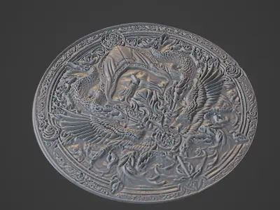 Attila Medallion 3D print model