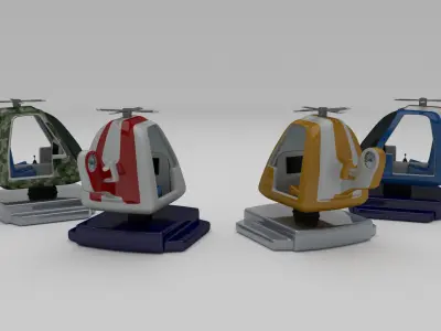 Kiddie Ride Pack 3D print model