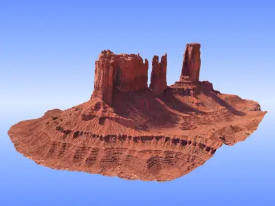 Monument Valley HD 24K 3D model purchase