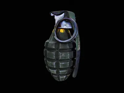 realistic grenade 3D model