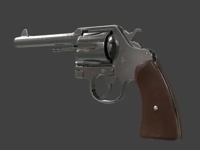 Colt 1917 Low-poly 3D model