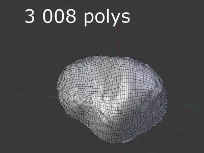 Detailed Rock Low-poly 3D model