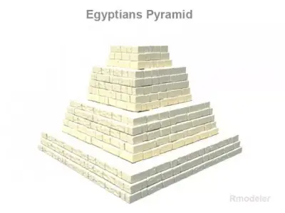 Egyptians pyramid 3D model