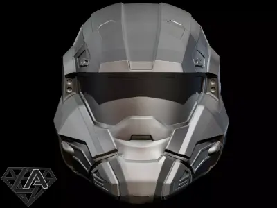 Halo commando helmet 3D print model