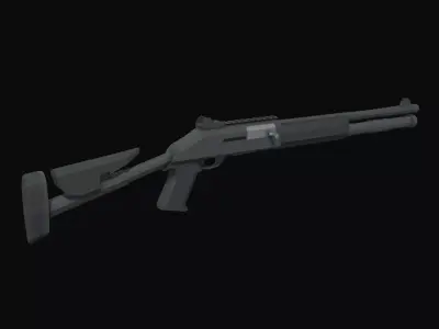 XM1014 Low Poly shotgun Low-poly 3D model