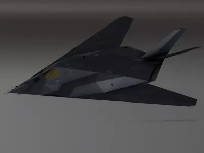 F117 Nighthawk Stealth - Photorealistic Millitary Aircraft Low-poly 3D model