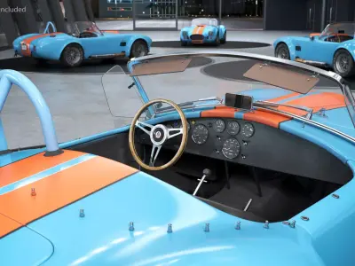 Shelby Cobra 1965 Racing Model 3D model