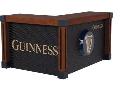 Guinness Bar Stand  Low-poly 3D model