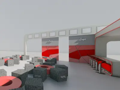 event architecture- materials in Revit 3D model