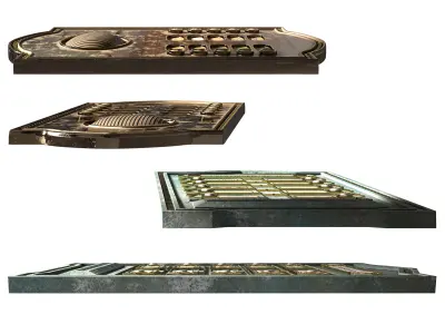 Electric Vintage Doorbell vintage 3D model