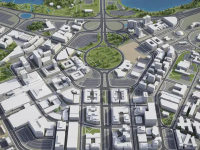 Canberra Low-poly 3D model