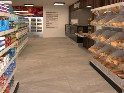 SUPERMARKET DESIGN 3D model
