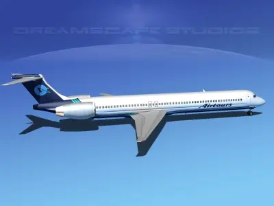 McDonnell Douglas MD80 Air Tours 3D model