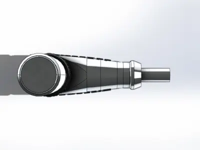 Sensor Indutivo Angular Baluff BES M12EI Inductive Sensor 3D model