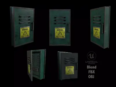 Fuse Box Low-poly 3D model